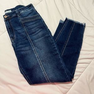 Kancan Frayed Ankle Skinny Jeans - Size 31